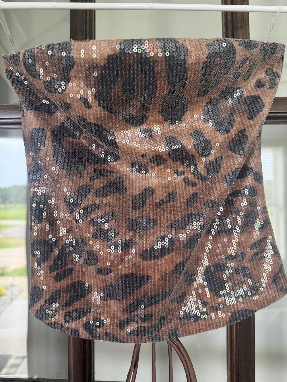 NWT Babyboo Fashion Sequin Leopard Print Maxi Skirt & Tank Set - Small - Picture 16 of 16
